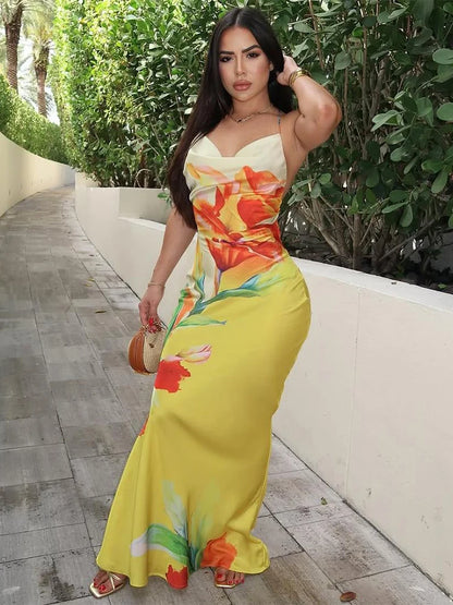 Floral Luxe Backless Dress™